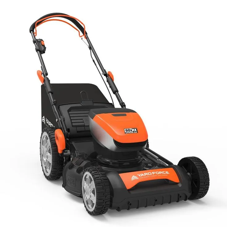 YARD FORCE 20 in. 60-Volt Cordless Brushless Lithium-ion 4.0Ah Walk Behind RWD Self-Propelled Mower, Battery, Fast Charger Included, photo 4 of 9