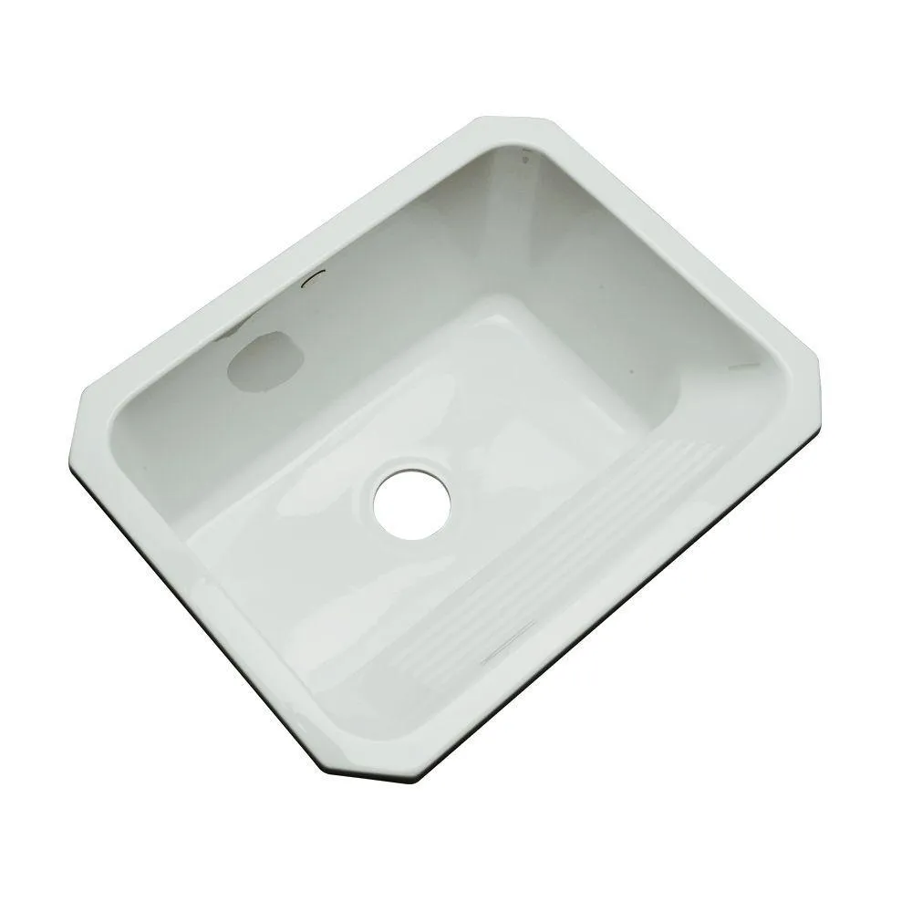 Kensington Undermount Acrylic 25 in. Single Bowl Utility Sink in White, photo 11 of 15