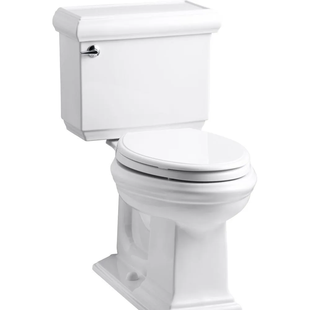 Memoirs Classic 2-Piece 1.28 GPF Single Flush Elongated Toilet with AquaPiston Flush Technology in Biscuit, photo 10 of 16