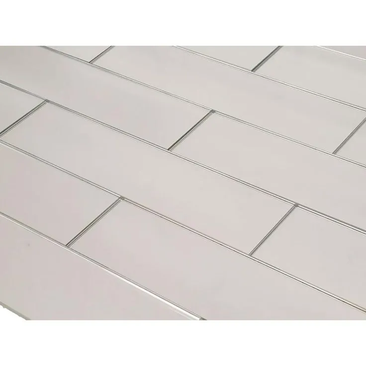 ABOLOS Reflections Silver Straight Edge 3 in. x 12 in. Glass Mirror Subway Wall Tile (14 sq. ft. / case), photo 3 of 5