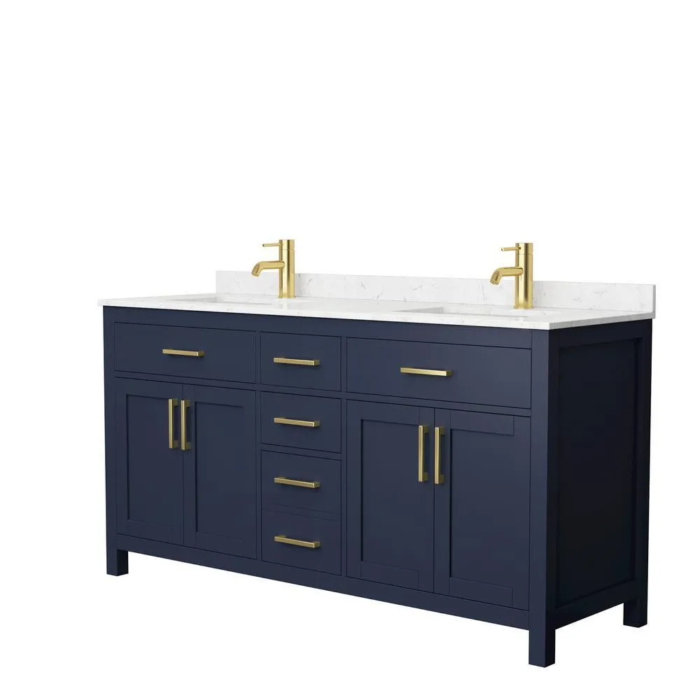 Beckett 54 in. W x 22 in. D Single Vanity in White with Cultured Marble Vanity Top in Carrara with White Basin, photo 35 of 54