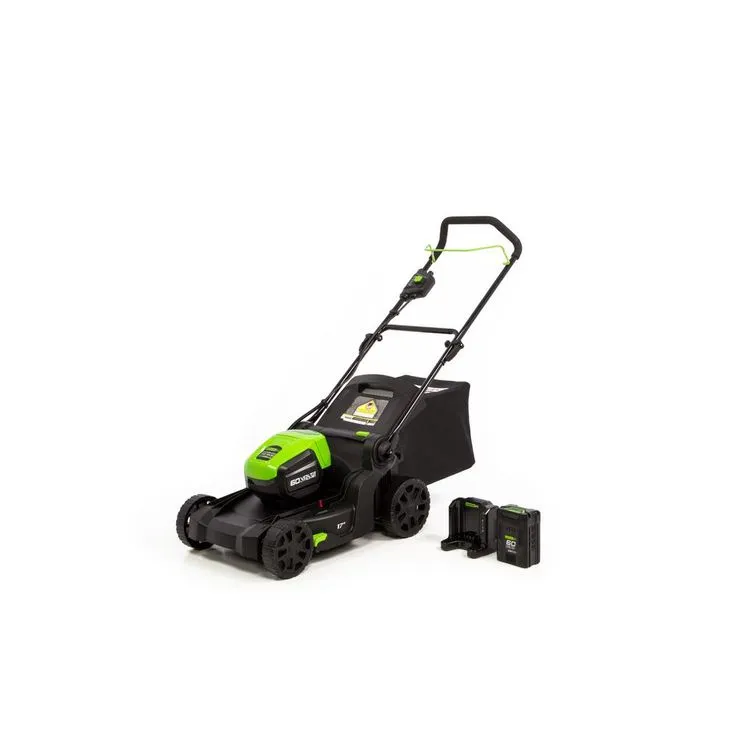Greenworks PRO 17 in. 60-Volt Lawn Mower with 4 Ah Lithium Ion Battery and Charger LMC415, photo 8 of 9