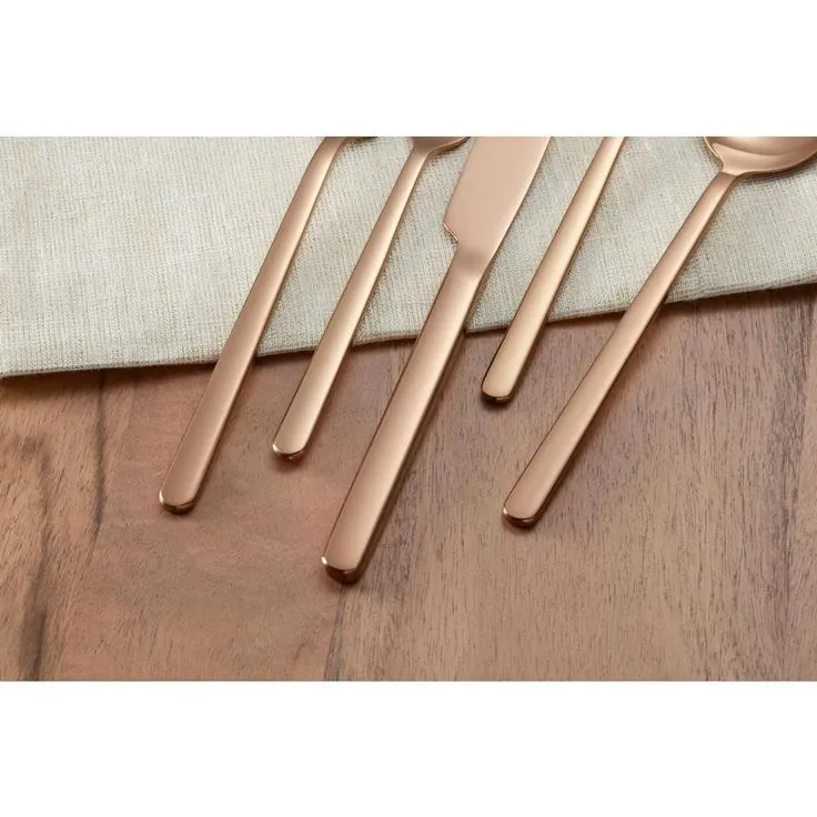 Brenner 40-Piece Stainless Steel 18/0 with Copper Finish Flatware Set (Service for 8), photo 8 of 14