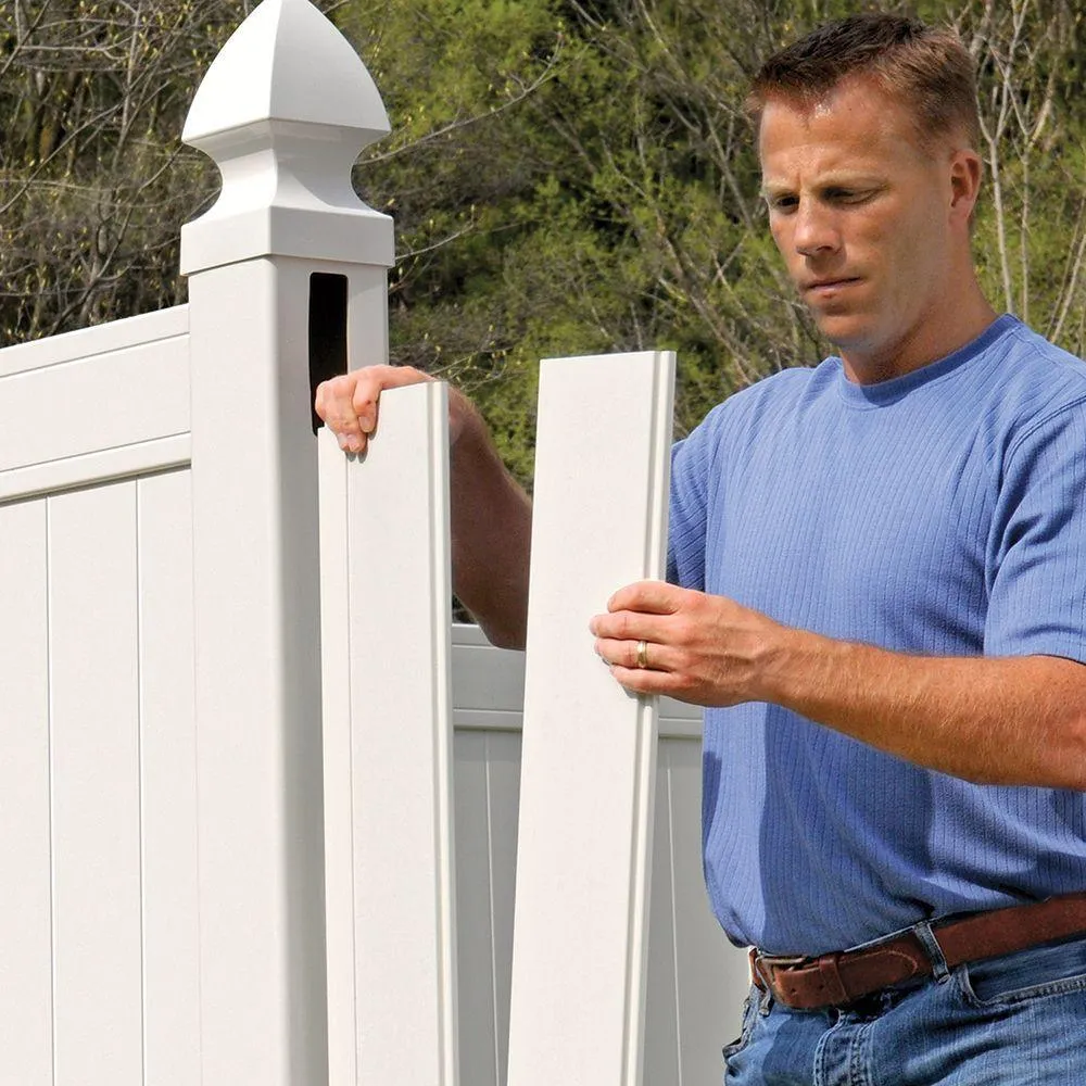 Pro- Series 6 ft. H x 6 ft. W Vinyl Woodbridge Privacy Fence Panel, photo 3 of 15