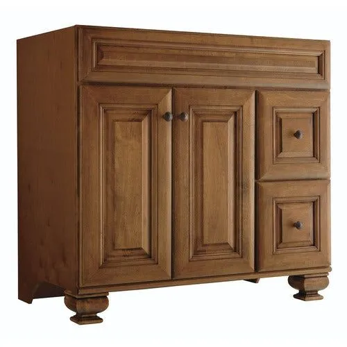 Diamond FreshFit Ballantyne 36-in Mocha with Ebony Glaze Bathroom Vanity Cabinet, photo 4 of 11
