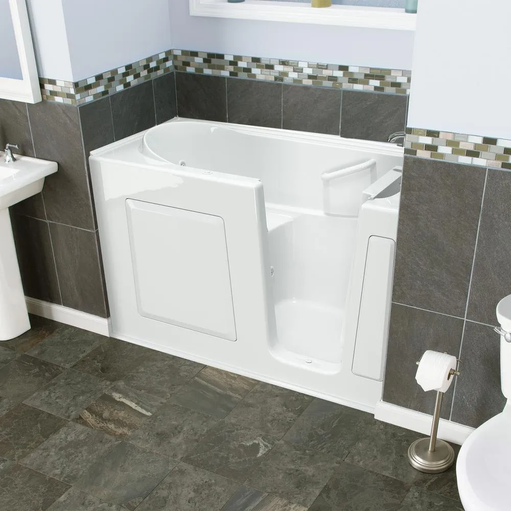 Value Series 60 in. Right Hand Walk-In Whirlpool Bathtub in White, photo 5 of 12