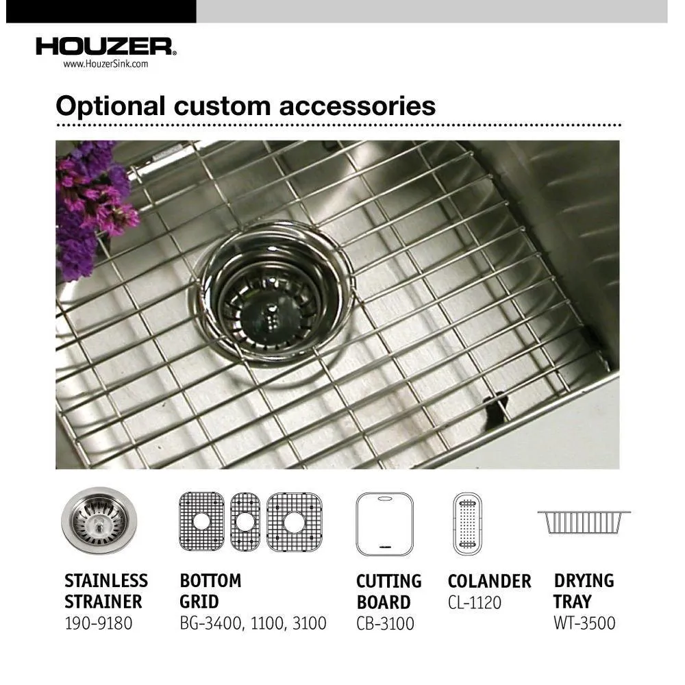 Premiere Gourmet Series Drop-In Stainless Steel 41 in. 4-Hole Triple Bowl Kitchen Sink, photo 5 of 7