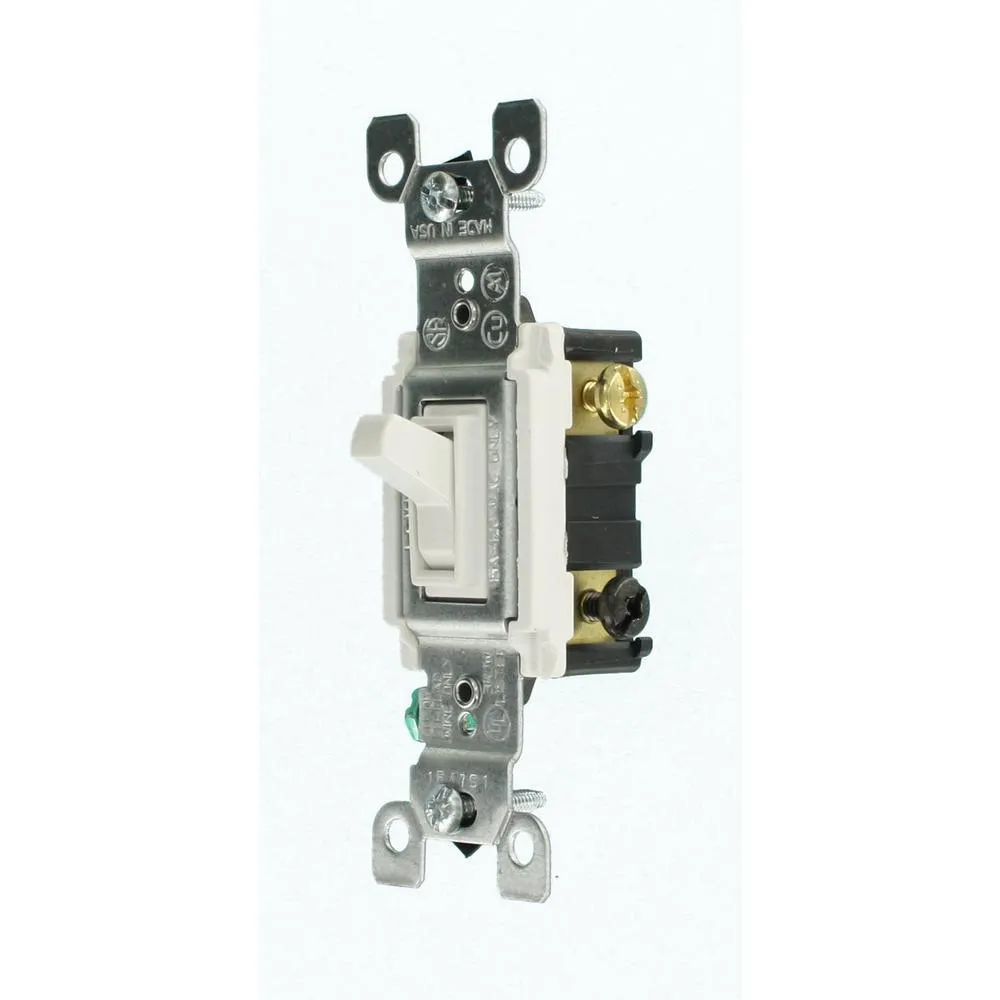 15 Amp 3-Way Toggle Switch, White (6-Pack), photo 3 of 10