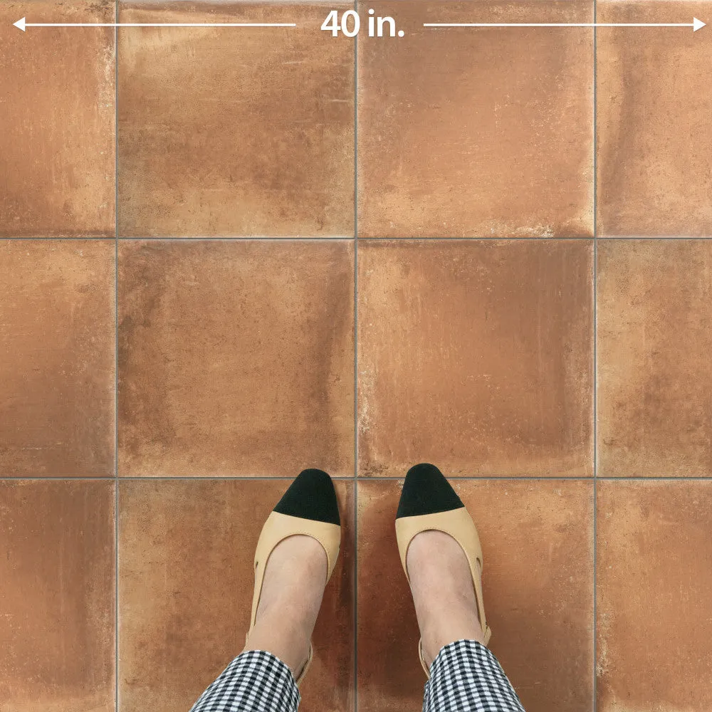 Merola Tile Rustic Cotto 13 in. x 13 in. Porcelain Floor and Wall Tile, photo 4 of 8