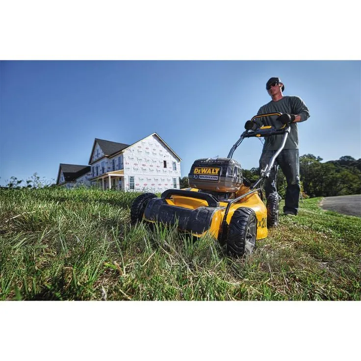 DEWALT 20 in. 20V MAX Lithium Ion Cordless Battery Walk Behind Push Lawn Mower with (4) 5.0Ah Batteries and Charger Included, photo 5 of 11