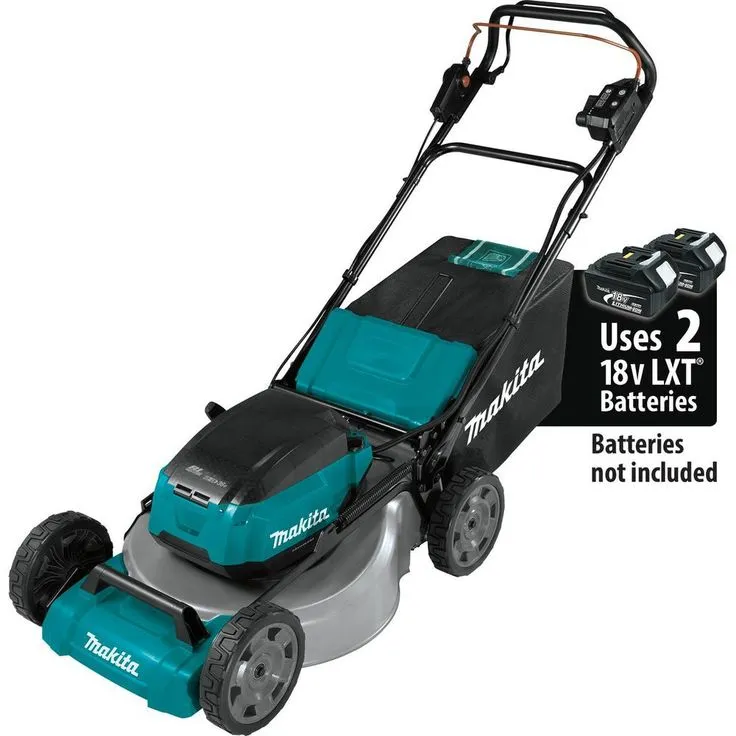 Makita 21 in. 18-Volt X2 (36-Volt) LXT Lithium-Ion Cordless Walk Behind Self Propelled Lawn Mower Kit with 4 Batteries (5.0 Ah), photo 3 of 8