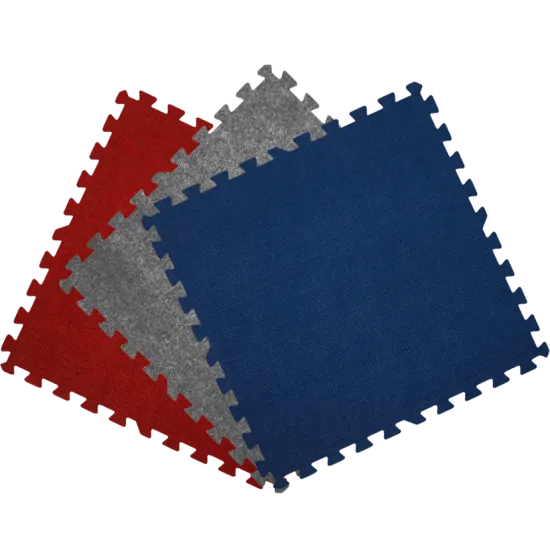Get Rung Carpet Topped Mat with Interlocking Foam Tiles. Great Alternative to Rolled Carpet. Excellent for Trade Show, Basement or As a Carpet Replacement Mat. (Blue, 100SQFT), photo 4 of 4