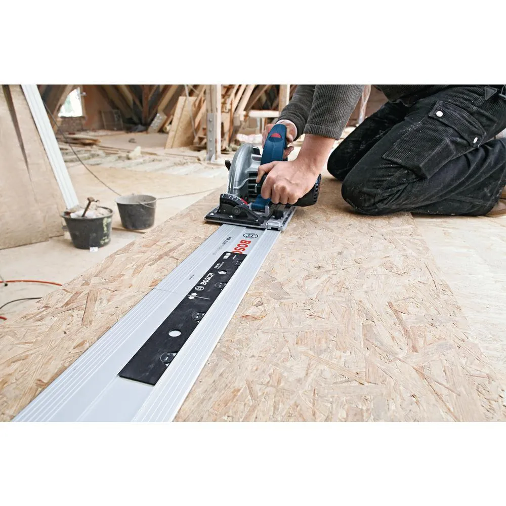 6-1/2 in. 13 Amp Corded Track Saw with Free 63 in. Aluminum Tracks and Carrying Bag, photo 5 of 5