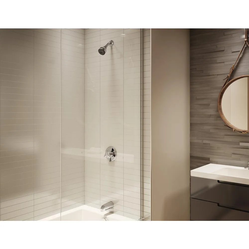 Symmons Origins Single-Handle 1-Spray Tub and Shower Faucet with EasyService Stops in Chrome (Valve Included), photo 2 of 3