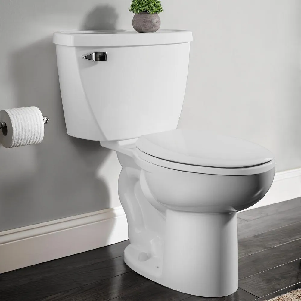Cadet 2-Piece 1.6 GPF Tall Height Pressure-Assisted Elongated Toilet in White, Seat Not Included, photo 5 of 7