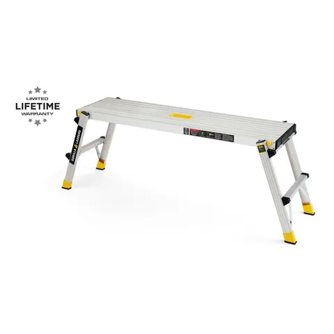 47.25 × 12 × 20 in Aluminum Slim-Fold Work Platform