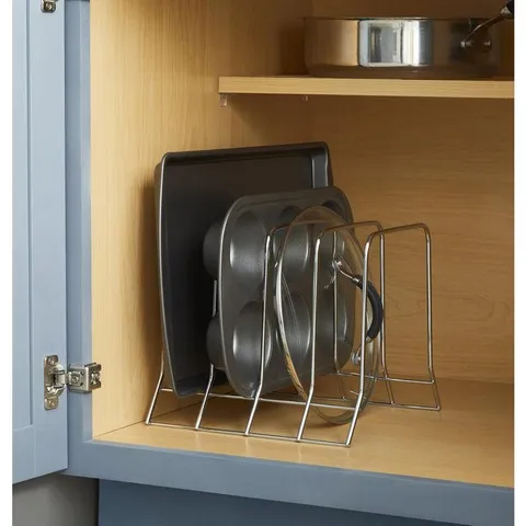 9.84 × 9.06 in 1-Tier Freestanding Metal Baskets & Organizers