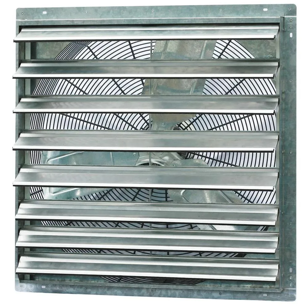 iLIVING 3852 CFM Silver Electric Powered Gable Mount Shutter Fan/Vent, photo 3 of 3