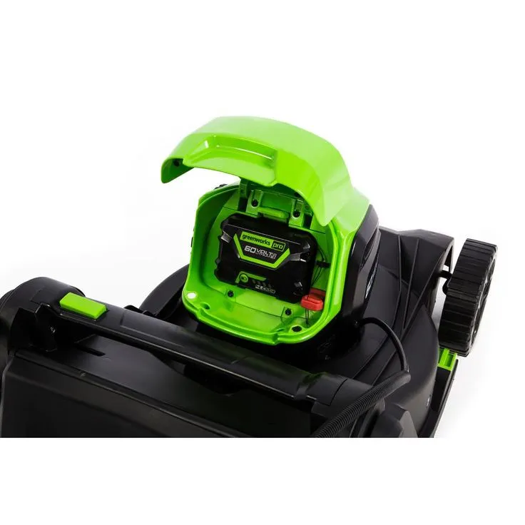 Greenworks PRO 17 in. 60-Volt Lawn Mower with 4 Ah Lithium Ion Battery and Charger LMC415, photo 6 of 9
