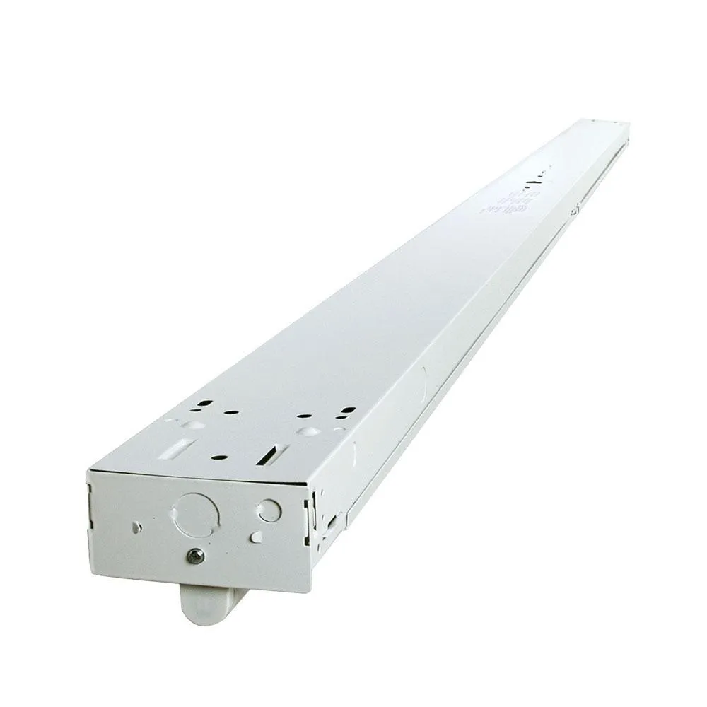 8 ft. 52-Watt 2-Light White Strip Light Fixture T8 Industrial LED with 3500 Lumens DLC Flex Tubes 120-277-Volt 4000K, photo 4 of 5