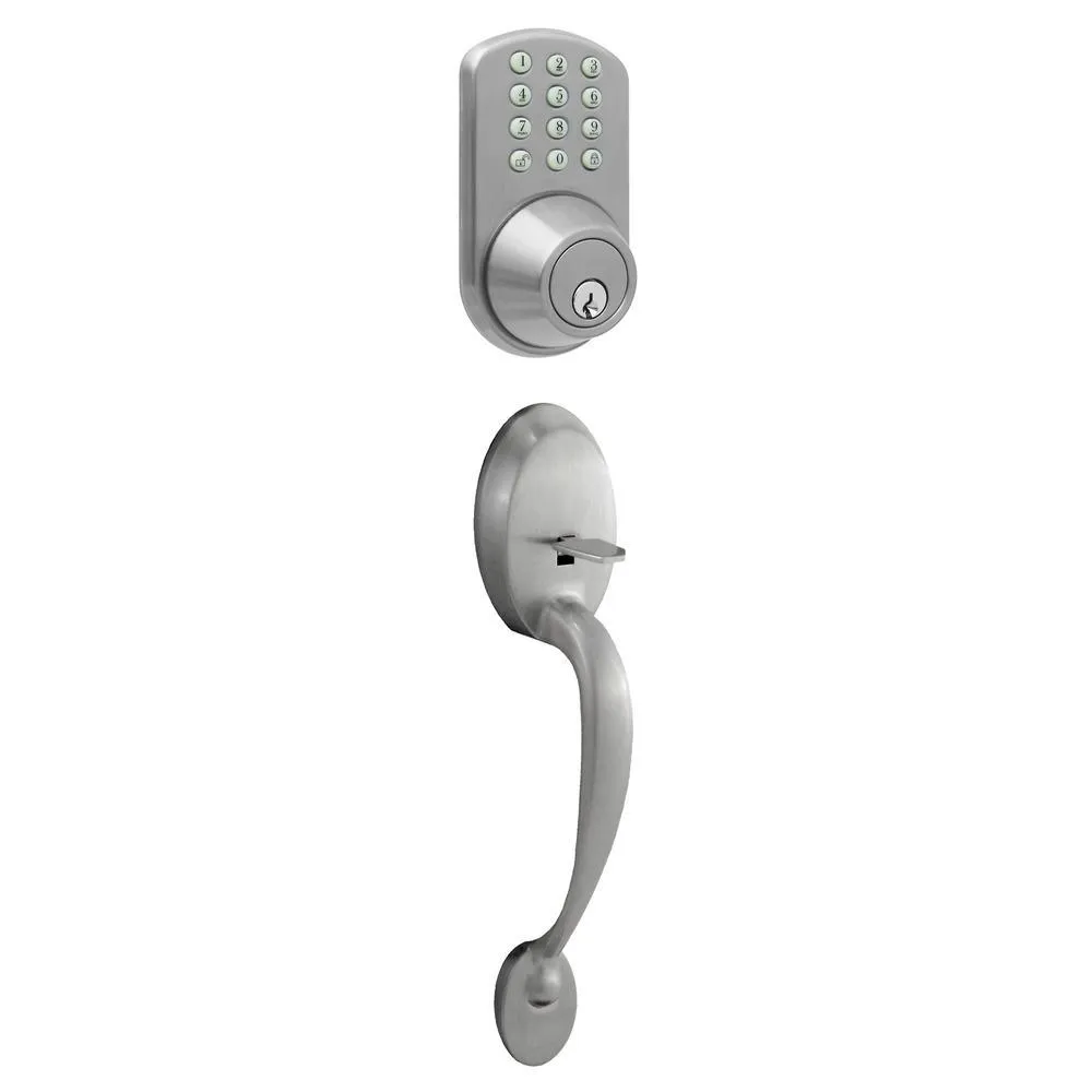 Morning Industry Oil Rubbed Bronze Keyless Entry Deadbolt and Lever Handle Door Lock with Electronic Digital Keypad, photo 7 of 13