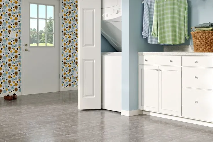 Style Selections Waverly Travertine 4-mil x 12-in W x 24-in L Groutable Water Resistant Peel and Stick Luxury Vinyl Tile Flooring, photo 5 of 8