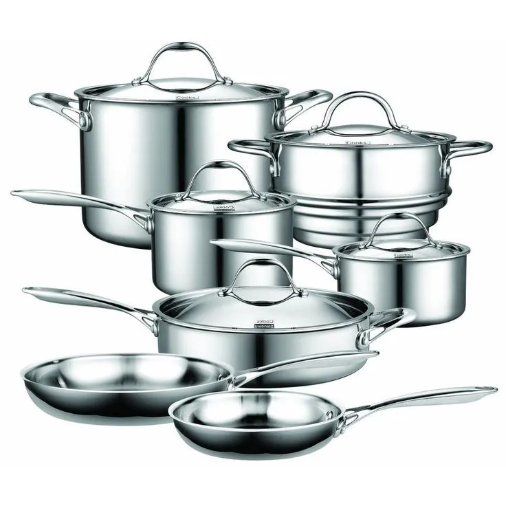 Multi-Ply Clad 10-Piece Stainless Steel Nonstick Cookware Set, photo 2 of 4