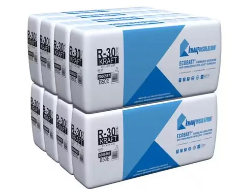 Ecobatt R-30 HD Unfaced Fiberglass Insulation Batts 8.25 × 23 × 48 in 84.33 SF