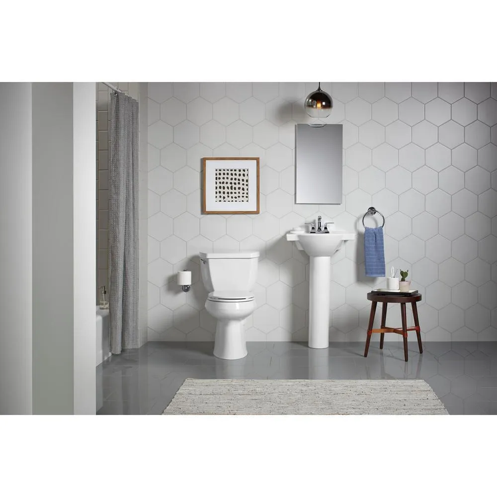 Highline 2-Piece Complete Solution 1.28 GPF Single Flush Elongated Toilet in White with Seat Included (3-Pack), photo 14 of 16