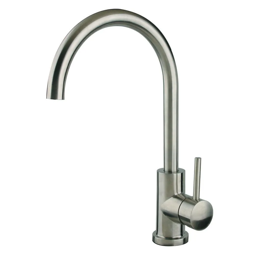 Undermount Stainless Steel 15 in. 18-Gauge Bar Sink in Brushed Stainless with Gooseneck Kitchen Faucet, photo 3 of 5