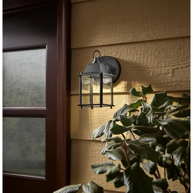 Black Integrated LED Outdoor Line Voltage Wall Sconce, photo 6 of 8