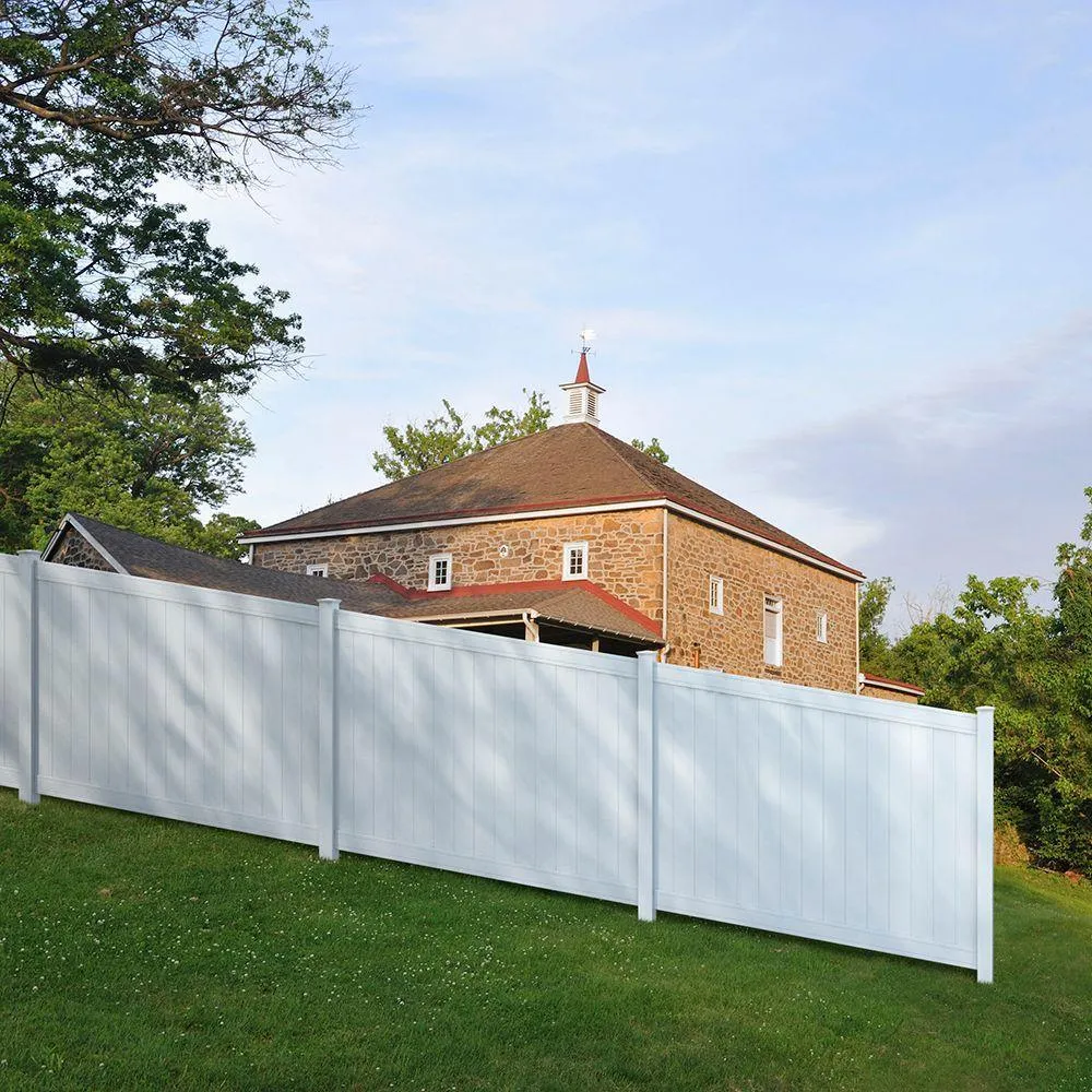 Pro- Series 6 ft. H x 6 ft. W Vinyl Woodbridge Privacy Fence Panel, photo 2 of 15