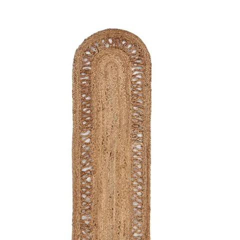 16 in wide · 80 in long Natural Brown Jute Braided Table Runner