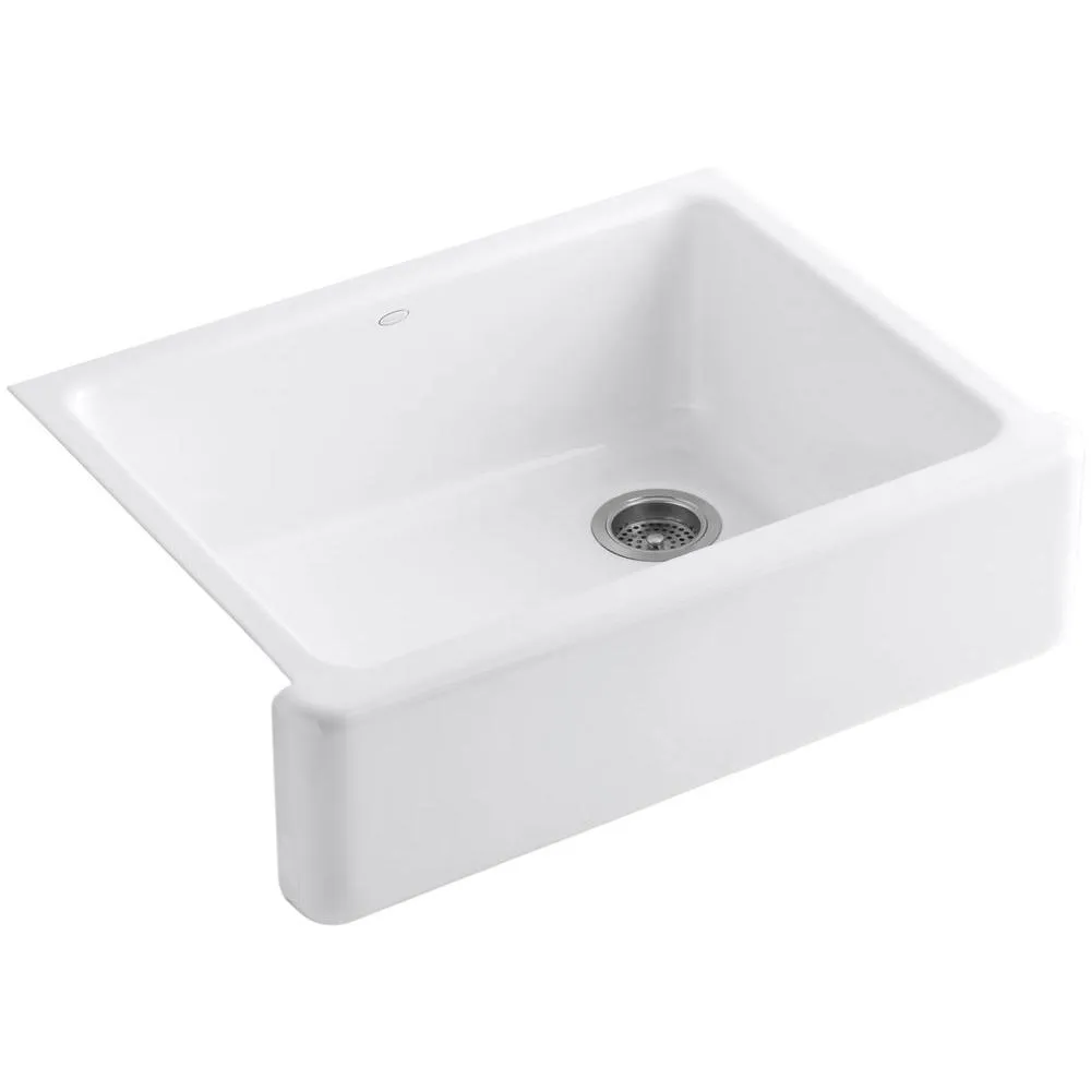 Whitehaven Farmhouse Undermount Self-Trimming Apron Front Cast Iron 36 in. Single Bowl Kitchen Sink in White, photo 16 of 16