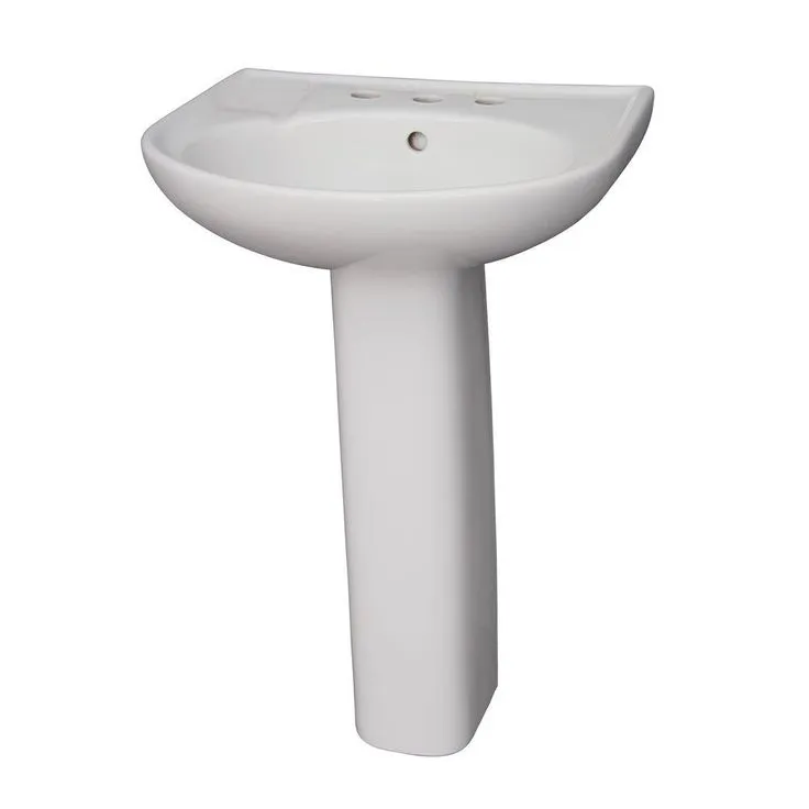 Barclay Products Cynthia 520 Pedestal Combo Bathroom Sink in White, photo 3 of 3