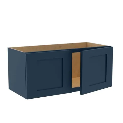 Mythic Blue Wall Bridge Kitchen Cabinet