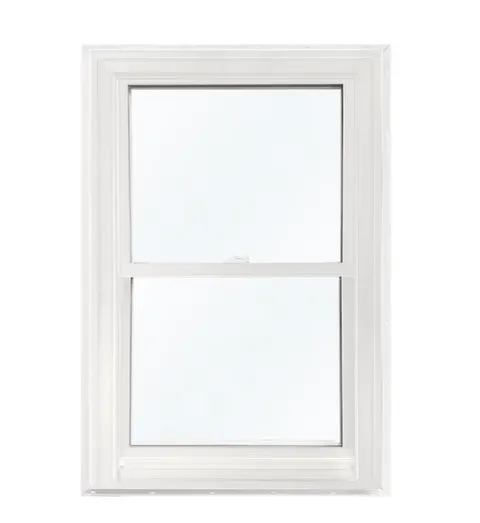 PRO Series New Construction 35-1/2 × 53-1/2 × 3-1/4 in Jamb White Vinyl Low-e Argon Double Hung Window Full Screen Included