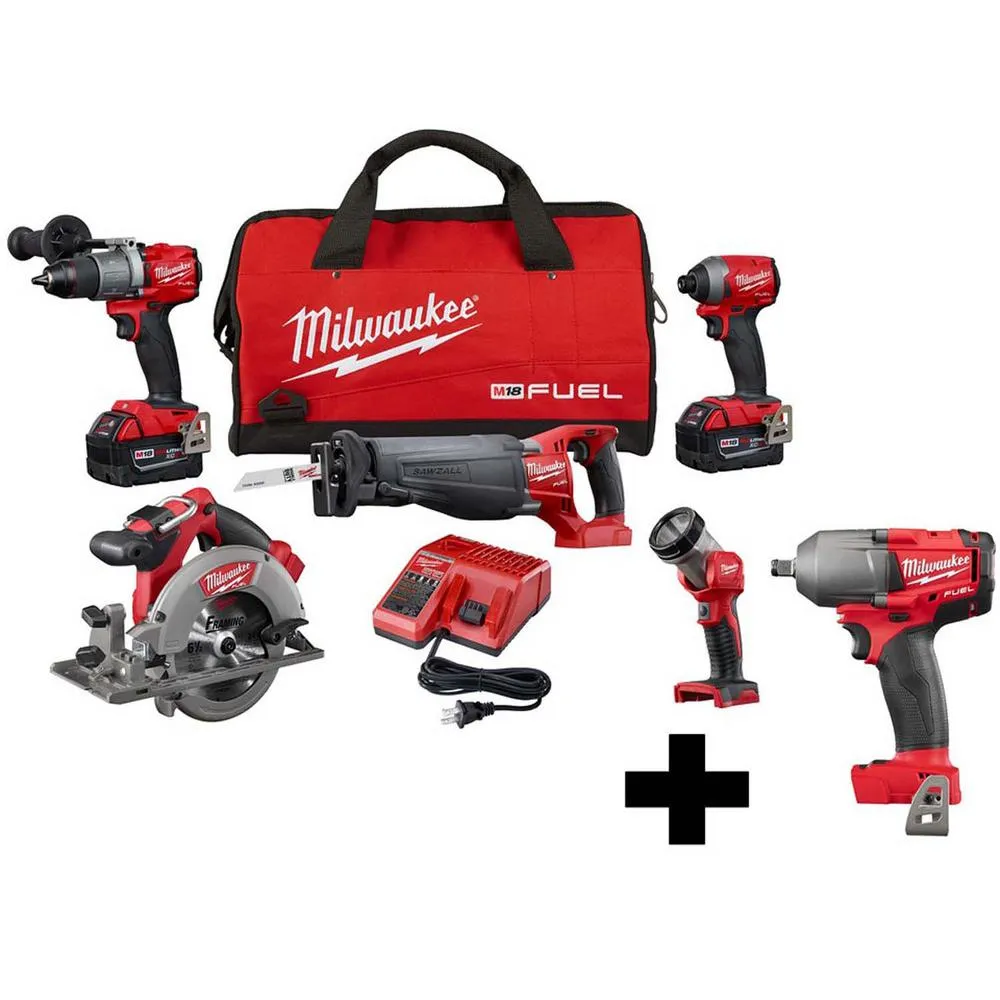 M18 FUEL 18-Volt Lithium-Ion Brushless Cordless Hammer Drill and Impact Driver Combo Kit (2-Tool) with Two 5Ah Batteries, photo 16 of 34