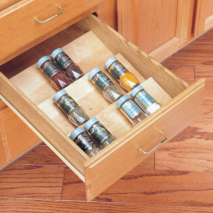Home Decorators Collection Newport 24 in. W x 24 in. D x 34.5 in. H Assembled Plywood Base Kitchen Cabinet in Mythic Blue with Spice Soft Close, photo 2 of 4