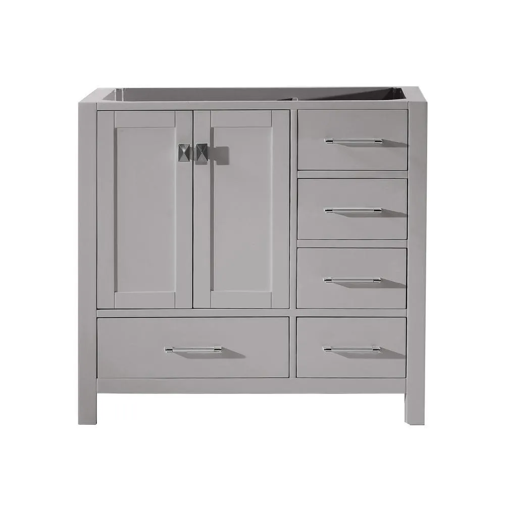 Caroline Avenue 48 in. W Bath Vanity Cabinet Only in Gray, photo 7 of 24