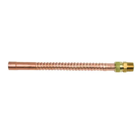 3/4 in. FIP/MIP x 3/4 in. Nominal Male/Female Sweat x 12 in. Copper Water Heater Connector