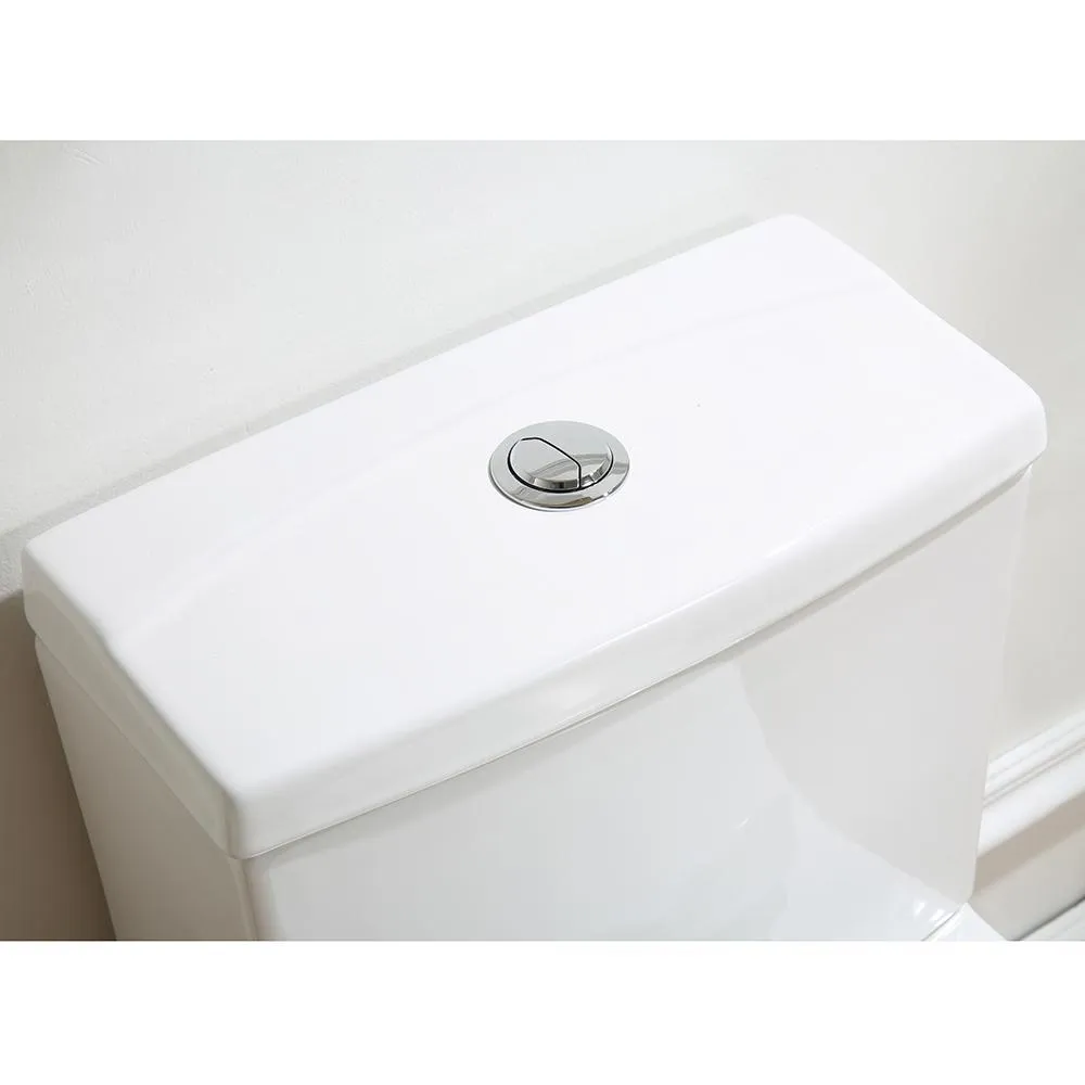 Glacier Bay Beck 2-Piece 1/1.6 GPF Dual Flush Elongated Toilet in White, Seat Included, photo 6 of 11