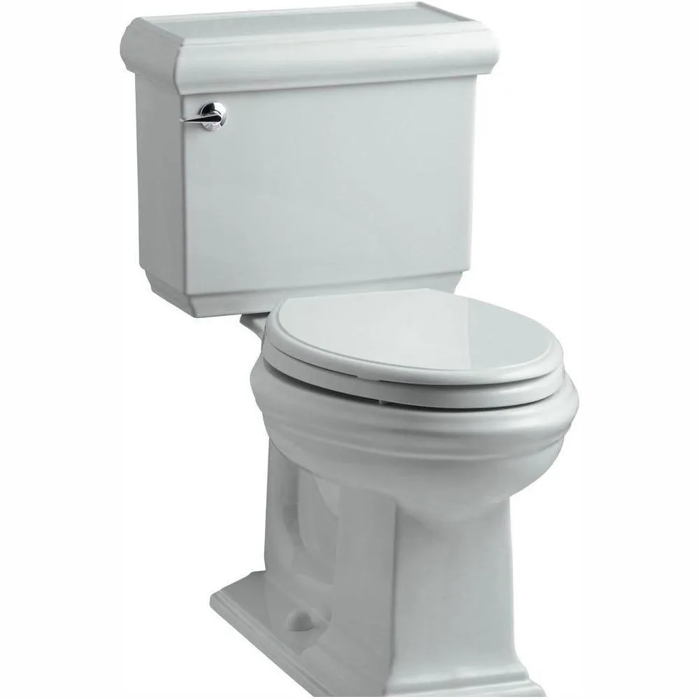 Memoirs Classic 2-piece 1.28 GPF Single Flush Elongated Toilet with AquaPiston Flush Technology in Black Black, photo 8 of 9
