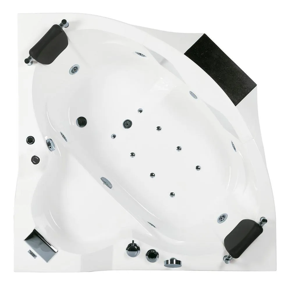 5 ft. Right Drain Corner Alcove Whirlpool Bathtub in White, photo 4 of 9