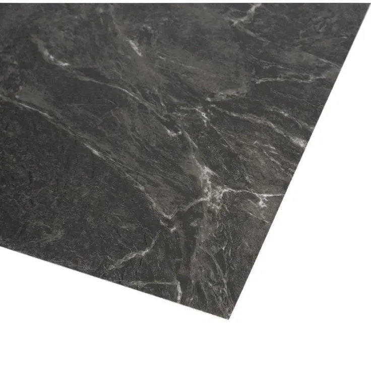 TrafficMASTER Black Marble 12 in. x 12 in. Peel and Stick Vinyl Tile (30 sq. ft. / case), photo 2 of 8