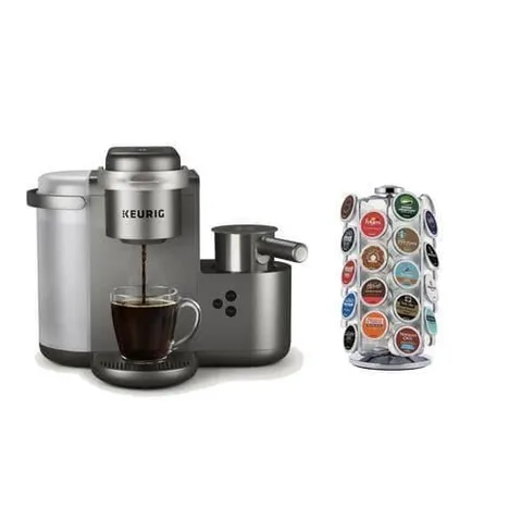 K-Cafe Brushed Silver Programmable Single-Serve Coffee Maker