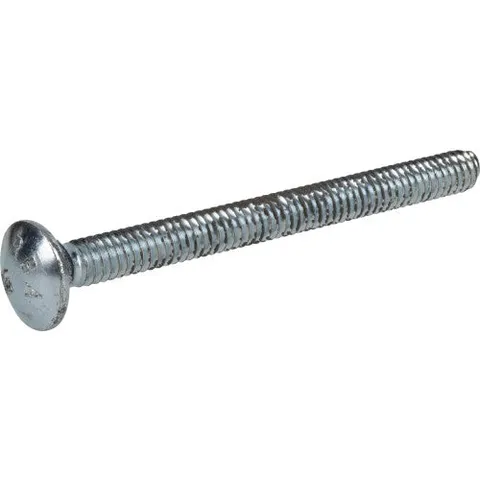 Zinc-Plated Steel Carriage Bolts, 1/4 × 3 in (100-Pack)