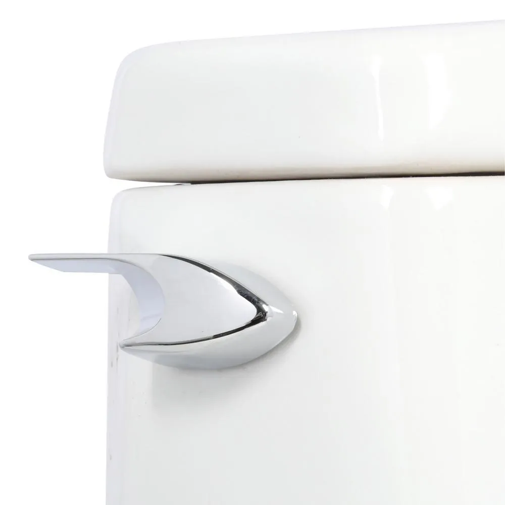Santa Rosa Comfort Height 1-Piece 1.28 GPF Single Flush Compact Elongated Toilet with AquaPiston Flush in White, photo 8 of 21
