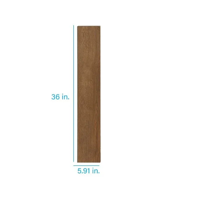 Style Selections Tawny Oak 6-mil x 6-in W x 36-in L Waterproof Interlocking Luxury Vinyl Plank Flooring, photo 2 of 8