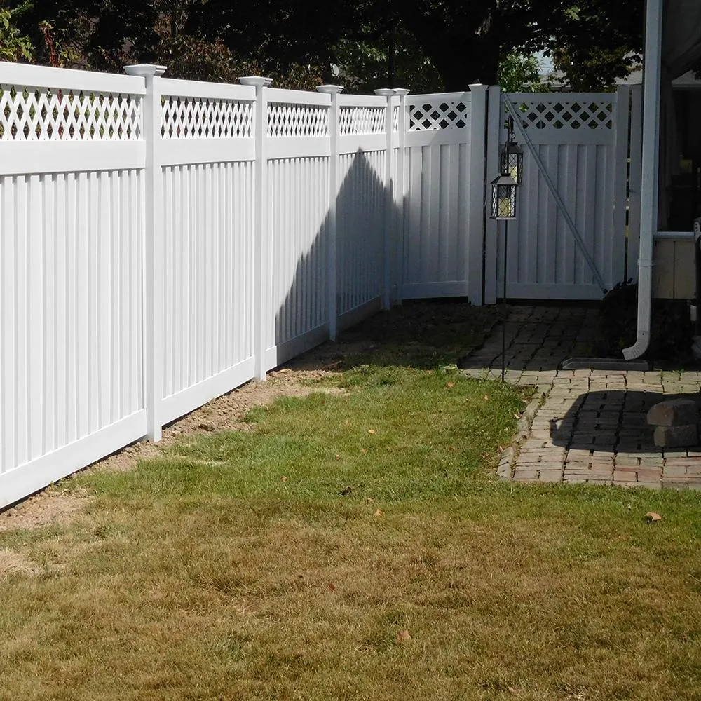 Weatherables Clearwater 6 ft. H x 8 ft. W White Vinyl Privacy Fence Panel Kit, photo 7 of 7